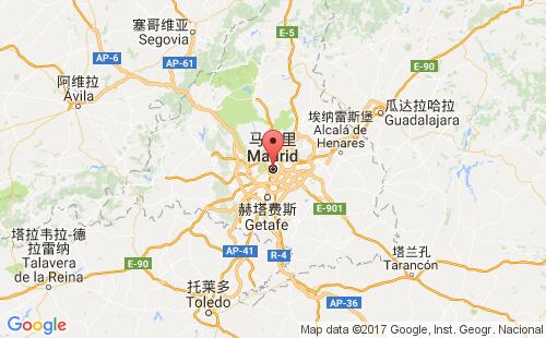 马德里港港口位置