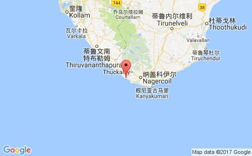 科拉歇尔港港口位置