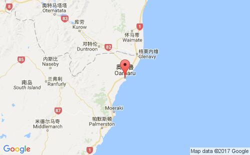 奥马鲁港港口位置