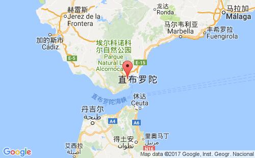 阿尔赫西拉斯港港口位置