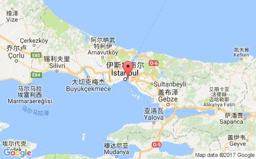 海达尔帕夏港港口位置