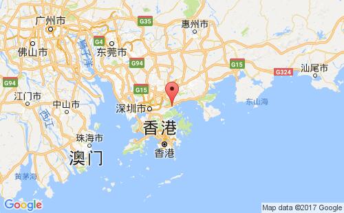 盐田,深圳港港口位置