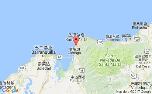 波佐科罗拉多斯港港口位置