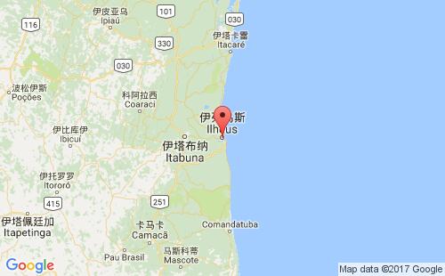 伊列乌斯港港口位置