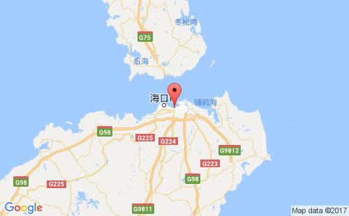 秀英港,海口港港口位置