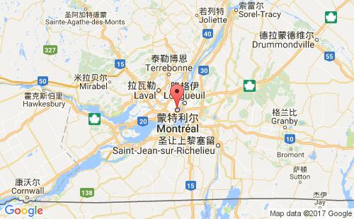 蒙特利尔港港口位置