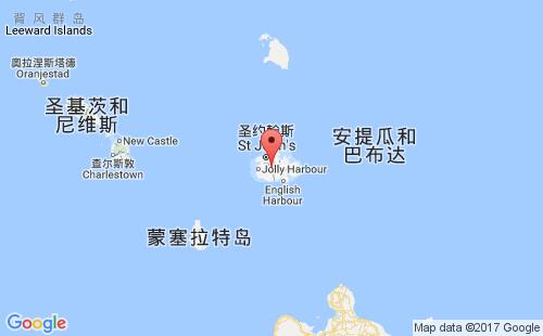 安地卡港港口位置