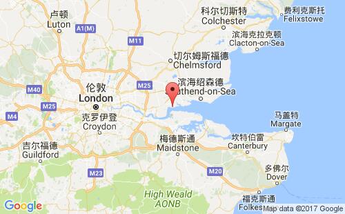 伦敦门户港港港口位置