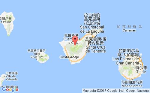 特内里费港港口位置