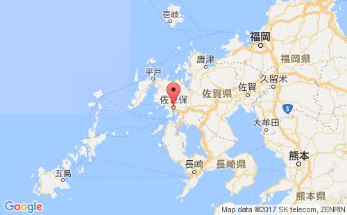 佐世保港港口位置