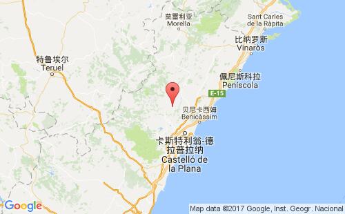 卡斯特利翁港港口位置