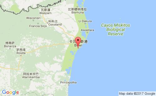 卡贝萨斯港港港口位置