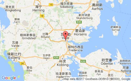 瓦埃勒港港口位置