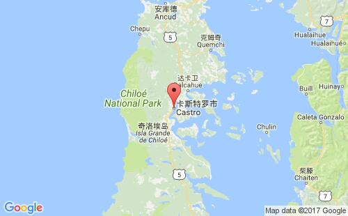 卡斯特罗港港口位置