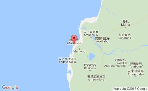 穆龙贝港港口位置