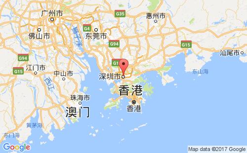 深圳港港口位置
