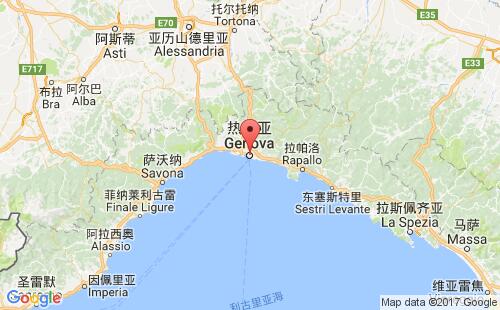 热那亚港港口位置