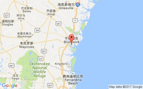 不伦瑞克港港口位置