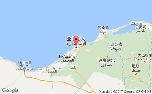 亚历山大港港口位置