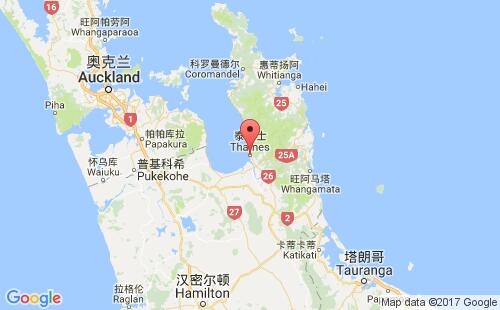 泰晤士河港港口位置