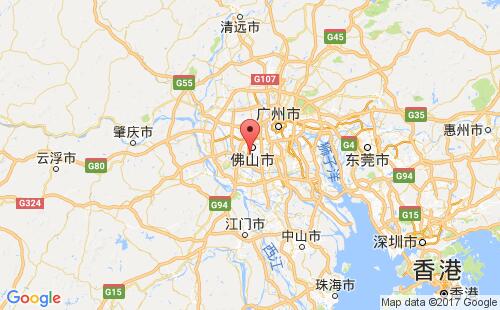 澜石,佛山港港口位置
