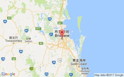 布里斯班港港口位置
