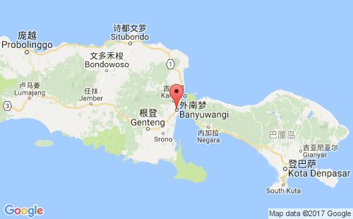 巴纽旺宣(外南梦)港港口位置