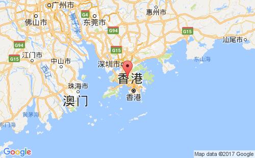 香港港港口位置