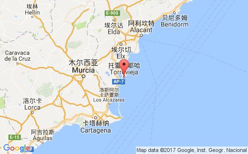 托雷维耶哈港港口位置