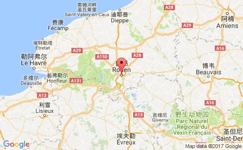 鲁昂港港口位置