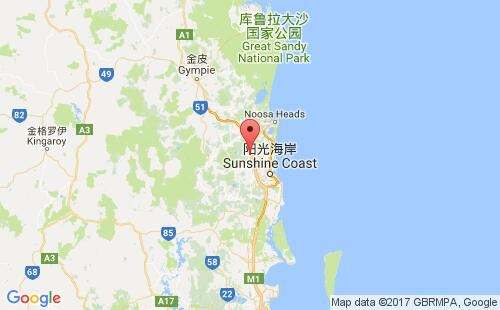 扬迪纳港港口位置