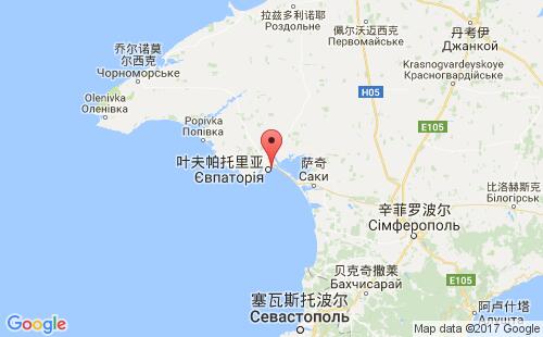 叶夫帕托里亚,克里米亚港港口位置