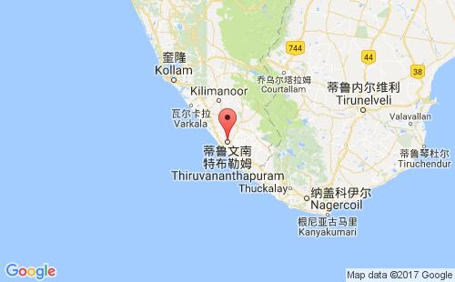 特里凡得浪港港口位置