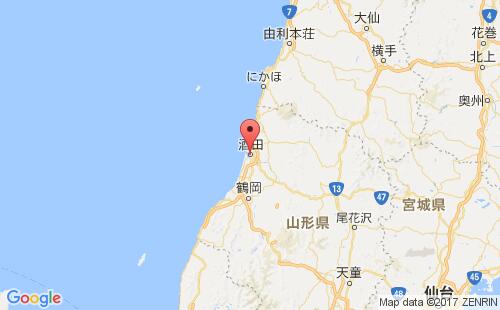 酒田港港口位置