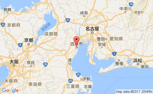 四日市港港口位置