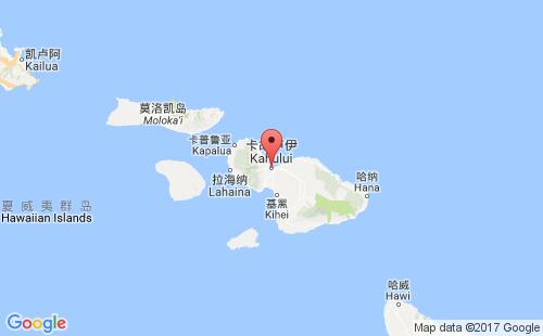 卡胡卢伊港港口位置
