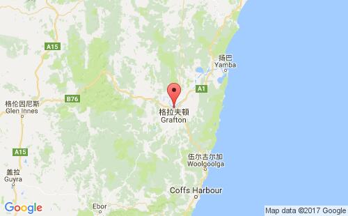 格拉夫顿港港口位置