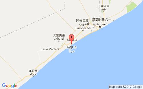 马尔卡港港口位置