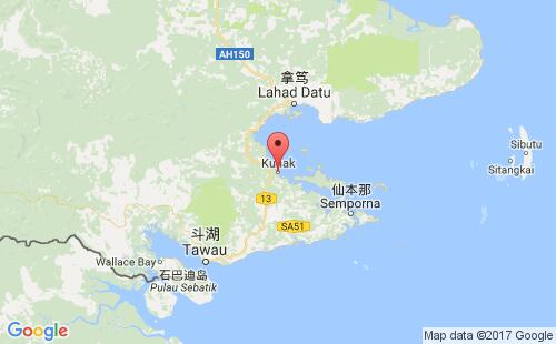 库纳克港港口位置