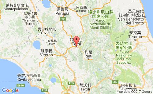 特尔尼港港口位置