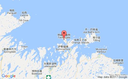 特威林盖特港港口位置