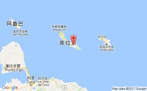 威廉斯塔德港港口位置
