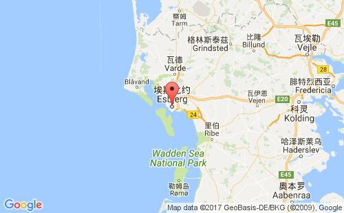 埃斯比约港港口位置