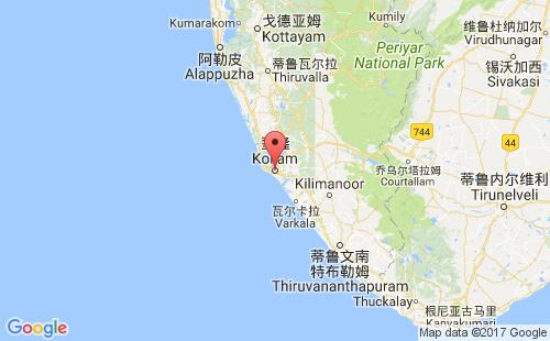 奎隆港港口位置