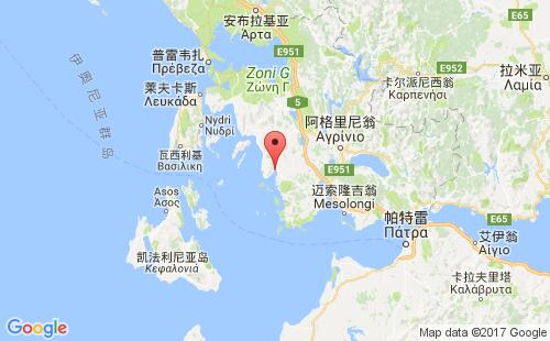 阿斯塔科斯港港口位置