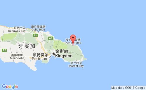 安东尼奥港港港口位置