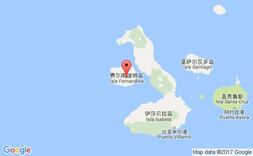 费南迪纳港港口位置