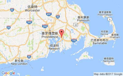 福尔里弗港港口位置