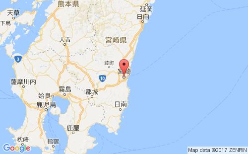 宫崎港港口位置