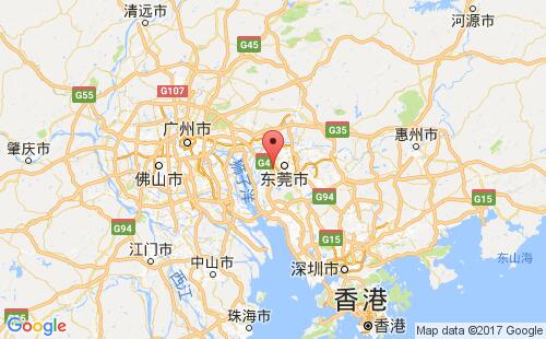 龙通,东莞港港口位置